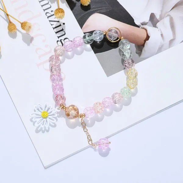 PearlBloom Charm Bracelet: Fashionable Friendship Jewel - Oba Buy