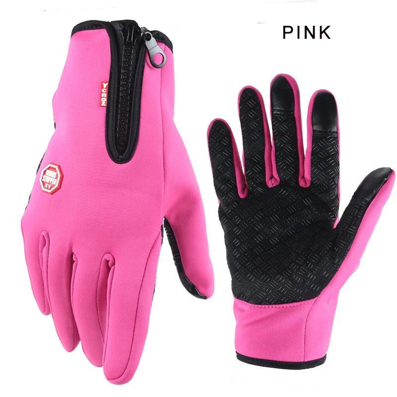 PlusVelvet Thermal Gloves: Waterproof Outdoor Sports Mittens - Oba Buy