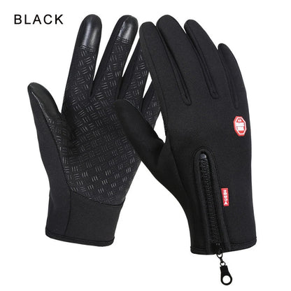 PlusVelvet Thermal Gloves: Waterproof Outdoor Sports Mittens - Oba Buy