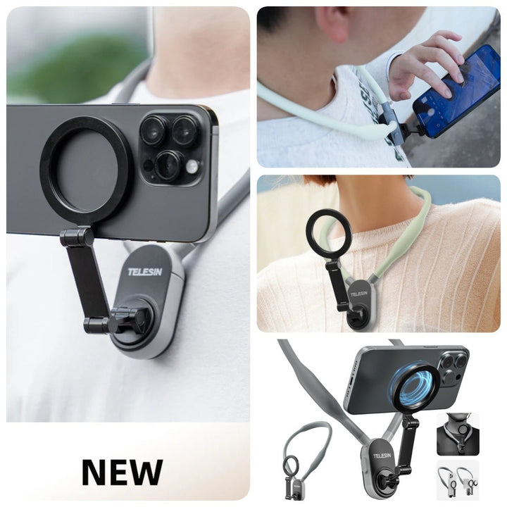 Silicone Phone Magnetic Neck Mount Quick Release Hold For Phone Magsafe Magnetic Suction Cell Phone Neck Hanging Bracket - Oba Buy