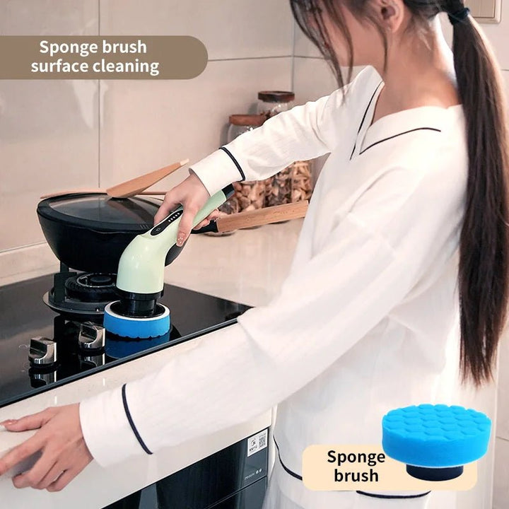 SparkleSpin 9-in-1 Electric Cleaning Brush - Oba Buy