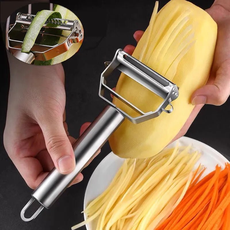 VeggieMaster Stainless Vegetable Peeler: Easy Kitchen Prep - Oba Buy