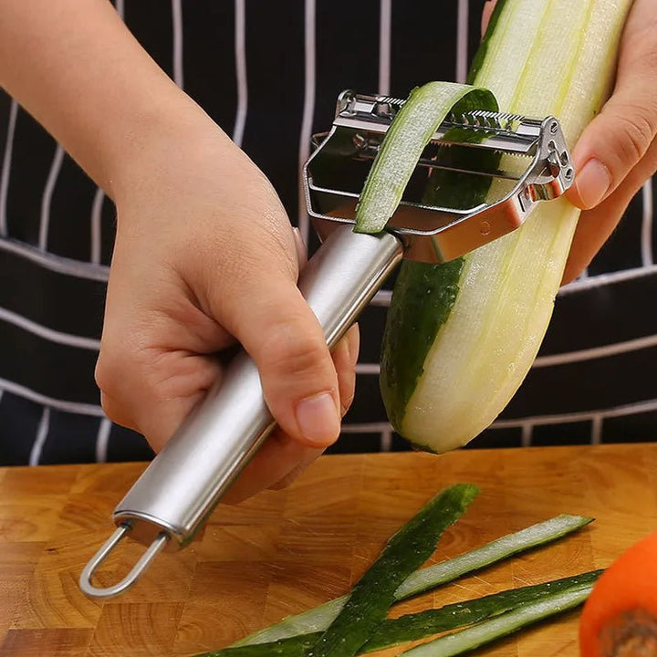 VeggieMaster Stainless Vegetable Peeler: Easy Kitchen Prep - Oba Buy